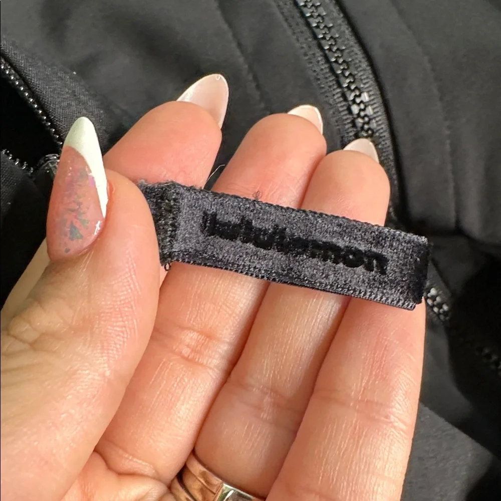 Lululemon Athletica Black Hooded trench Jacket‎